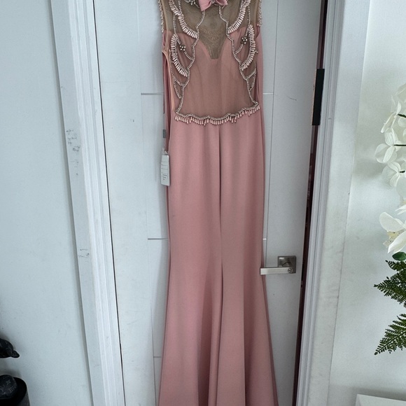 Elegant Pink Evening Gown - Picture 3 of 4